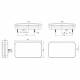 Lampa spate 240x140, LED, 6 functii, cu triunghi, ceata si mers inapoi,dreapta, FT-370 P NT Fristom