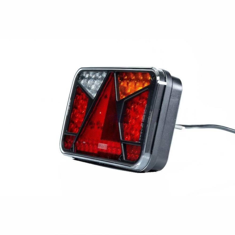 Lampa spate 240x140, LED, 6 functii, cu triunghi, ceata si mers inapoi,dreapta, FT-370 P NT Fristom