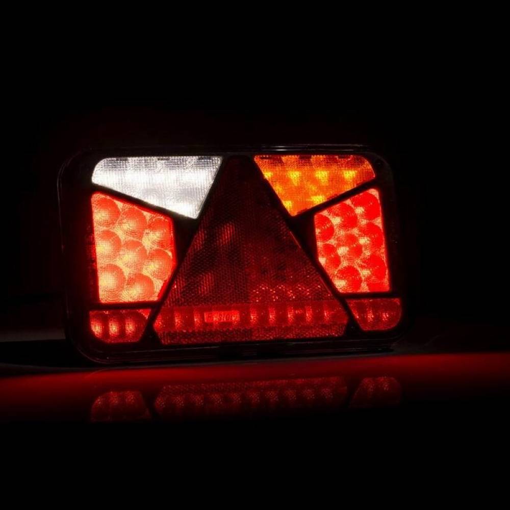 Lampa spate 240x140, LED, 6 functii, cu triunghi, ceata si mers inapoi,dreapta, FT-370 P NT Fristom