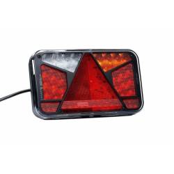 Lampa spate 240x140, LED, 6 functii, cu triunghi, ceata si mers inapoi,dreapta, FT-370 P NT Fristom