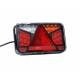 Lampa spate 240x140, LED, 6 functii, cu triunghi, ceata si mers inapoi,dreapta, FT-370 P NT Fristom