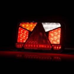 Lampa spate 240x140, LED, 6 functii, cu triunghi, ceata si mers inapoi, stanga, FT-370 L NT Fristom