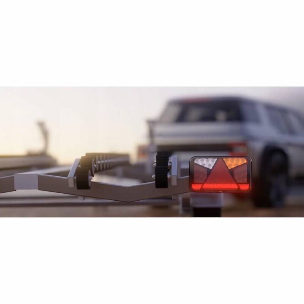 Lampa spate 240x140, LED, 6 functii, cu triunghi, ceata si mers inapoi, stanga, FT-370 L NT Fristom