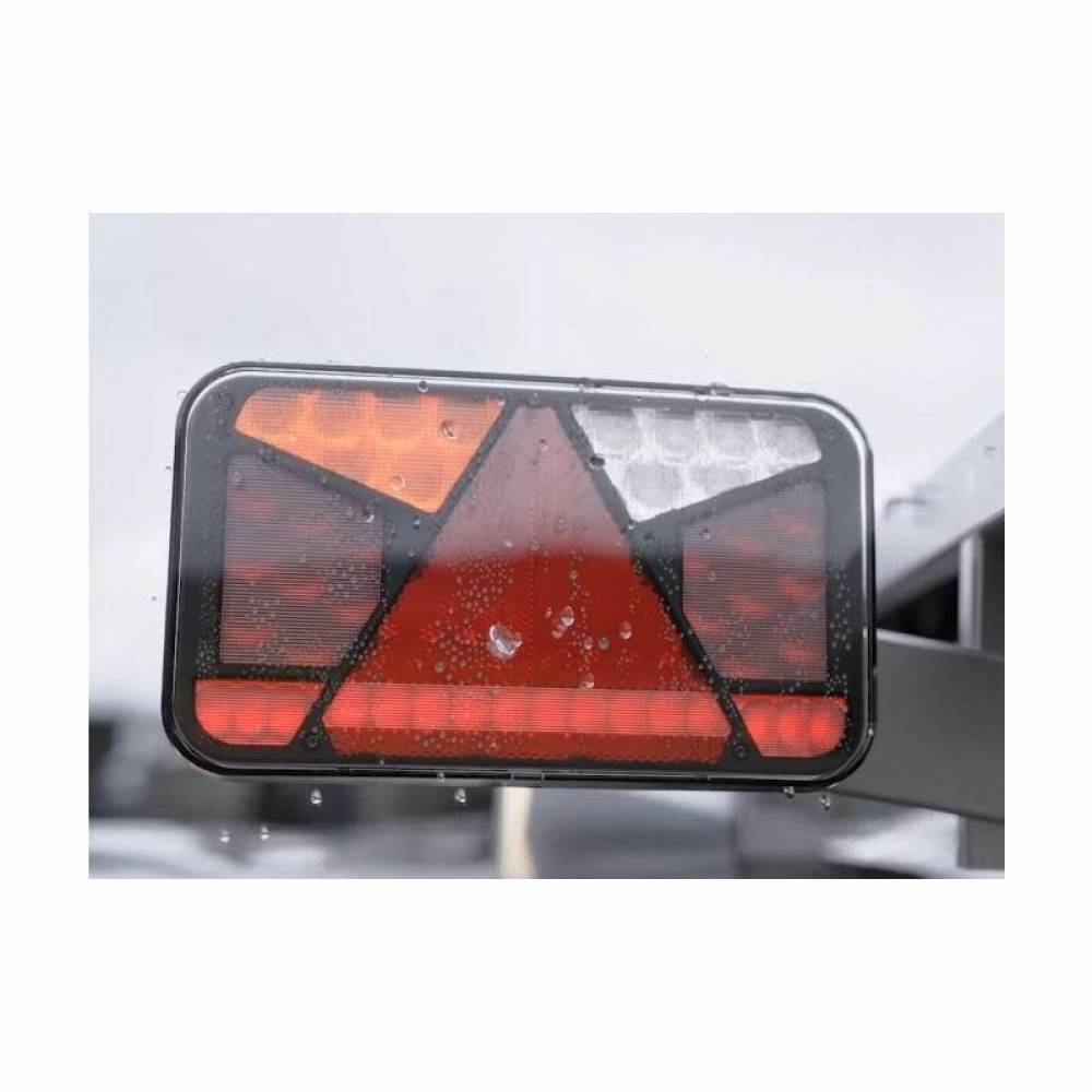 Lampa spate 240x140, LED, 6 functii, cu triunghi, ceata si mers inapoi, stanga, FT-370 L NT Fristom