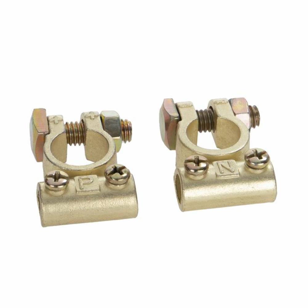 Set 2 borne acumulator cupru, fixare cu 2 suruburi, Tube Fix 509.50 Alca Set 2 borne acumulator cupru, fixare cu 2 suruburi, Tube Fix 509.50 Alca