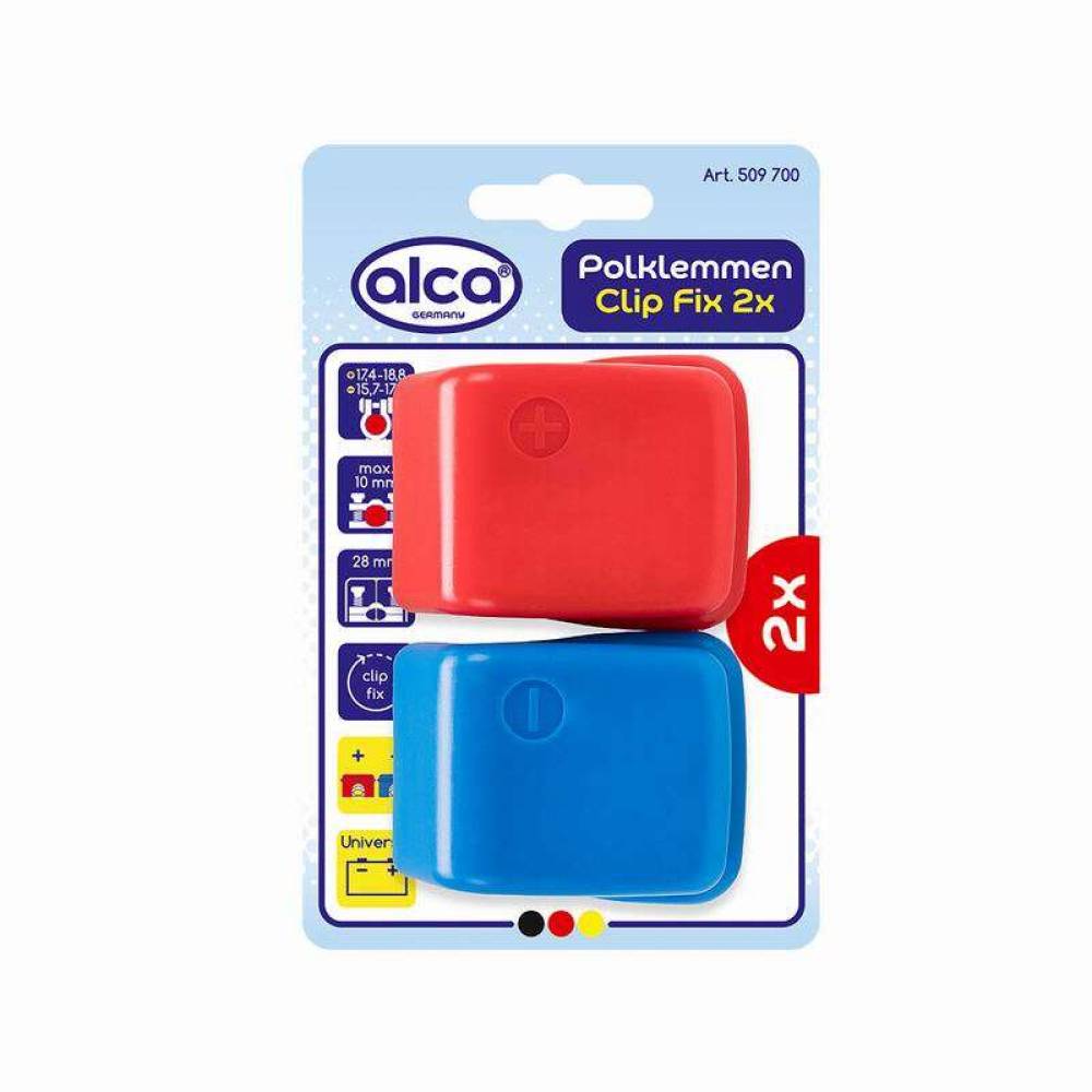 Set borne acumulator cu protectie, fi10mm, Clip Fix 509.70 Alca