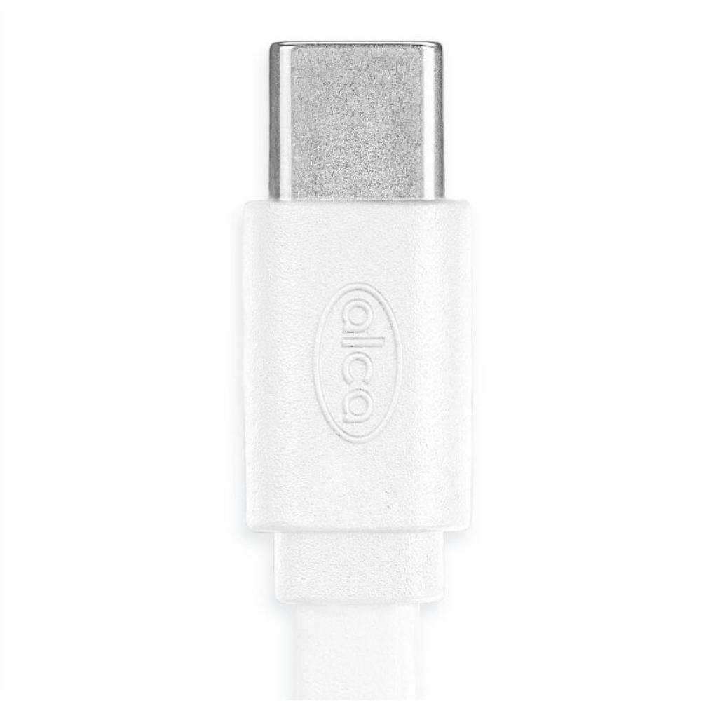 Cablu incarcator USB, Tip C-Tip C, alb, 1m, 510.69 Alca