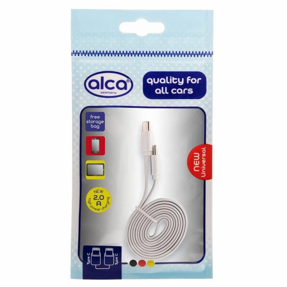 Cablu incarcator USB, Tip C-Tip C, alb, 1m, 510.69 Alca