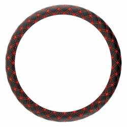 Husa volan 37-39cm negru cu rosu, SWC-40-M 02813 Amio