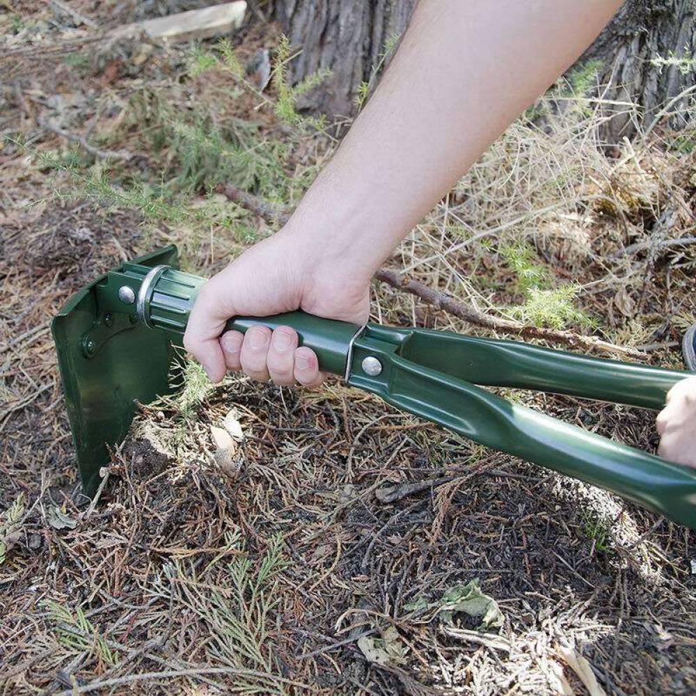 Lopata multifunctionala din metal cu maner rabatabil, 58 cm, CAR+ 2808020