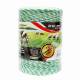 Rola fir alb cu verde, pentru gard electric, fi2.5, 4x0.2mm, 500m, BK87576