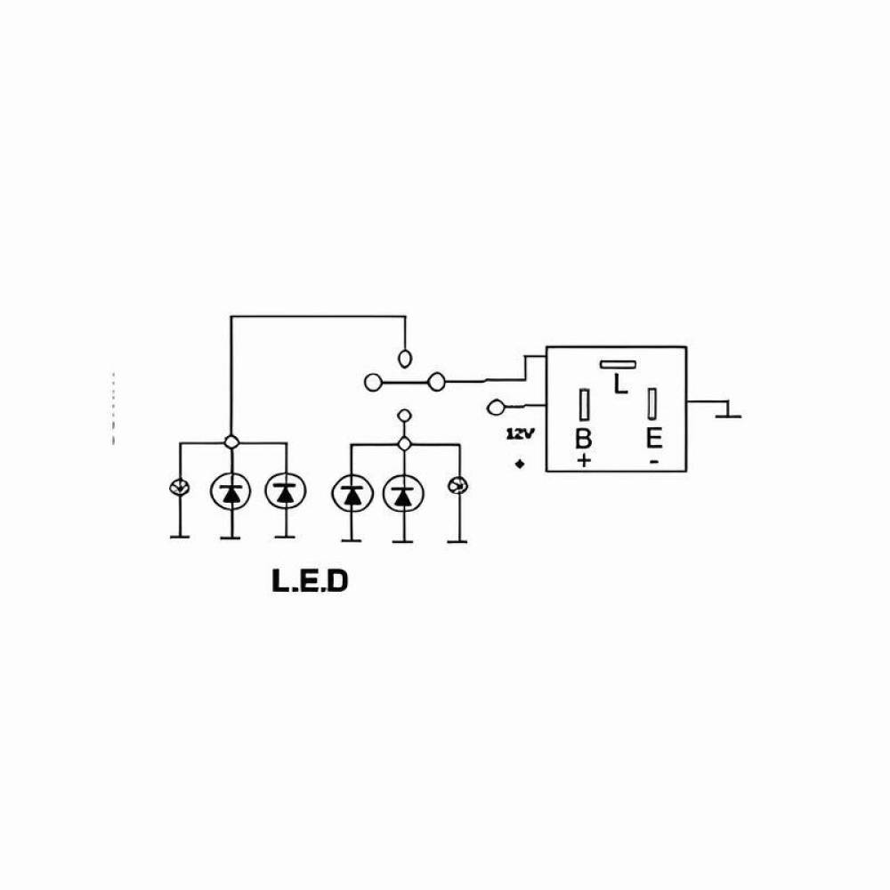 Releu semnalizare LED, 3 pini, stanga, CF13, 12V, 240 W, auto-moto, TT.P.20.L