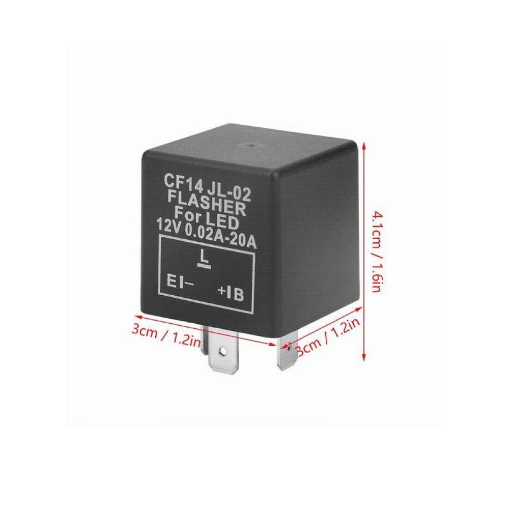 Releu semnalizare LED, 3 pini, dreapta, CF14, 12V, 240 W, auto-moto, TT.P.20.P
