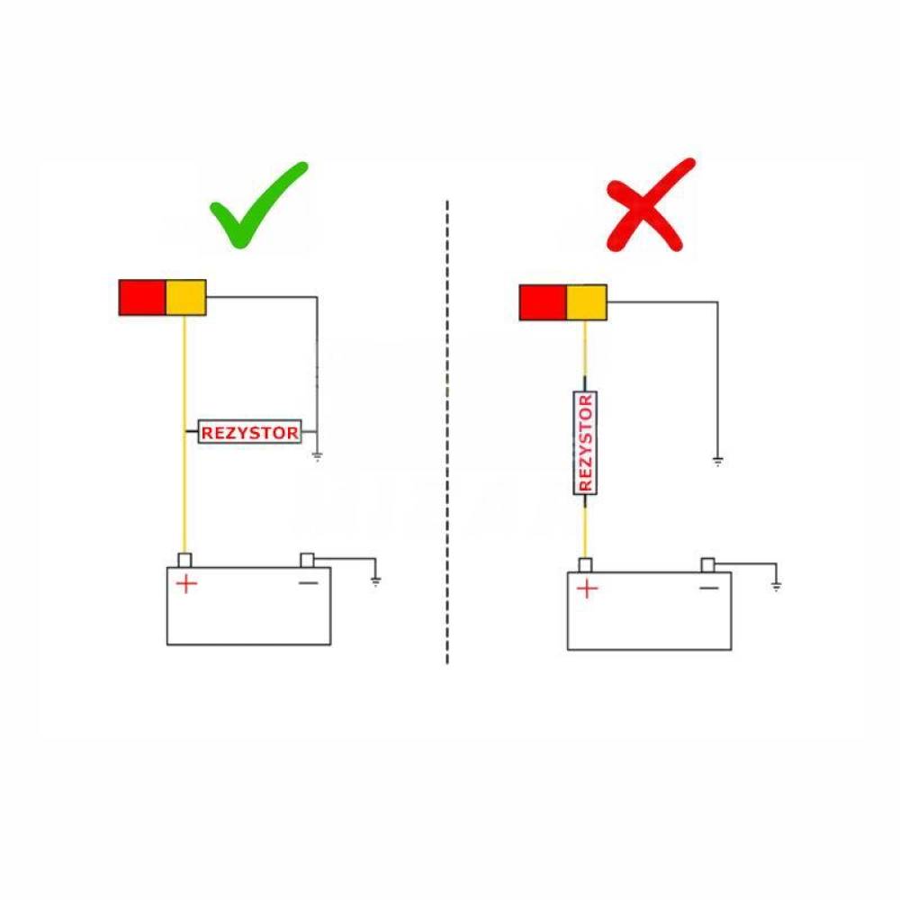 Anulator eroare LED-uri, rezistenta 12V, pentru lampi de semnalizare cu LED, TT.12R