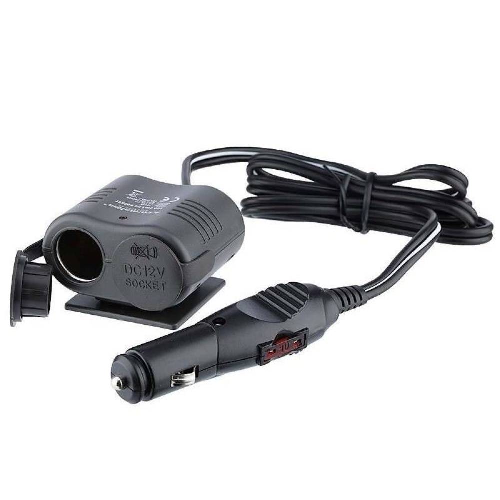 Cablu prelungitor cu stecher si 2 prize, 12-24V, 10A, Heavy Duty, 58604 Carmotion 