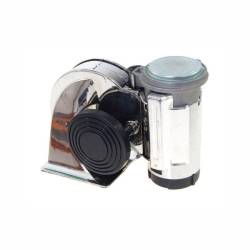 Claxon 12V, tip melc, cu compresor, 139dB, crom, 58138 Carmotion