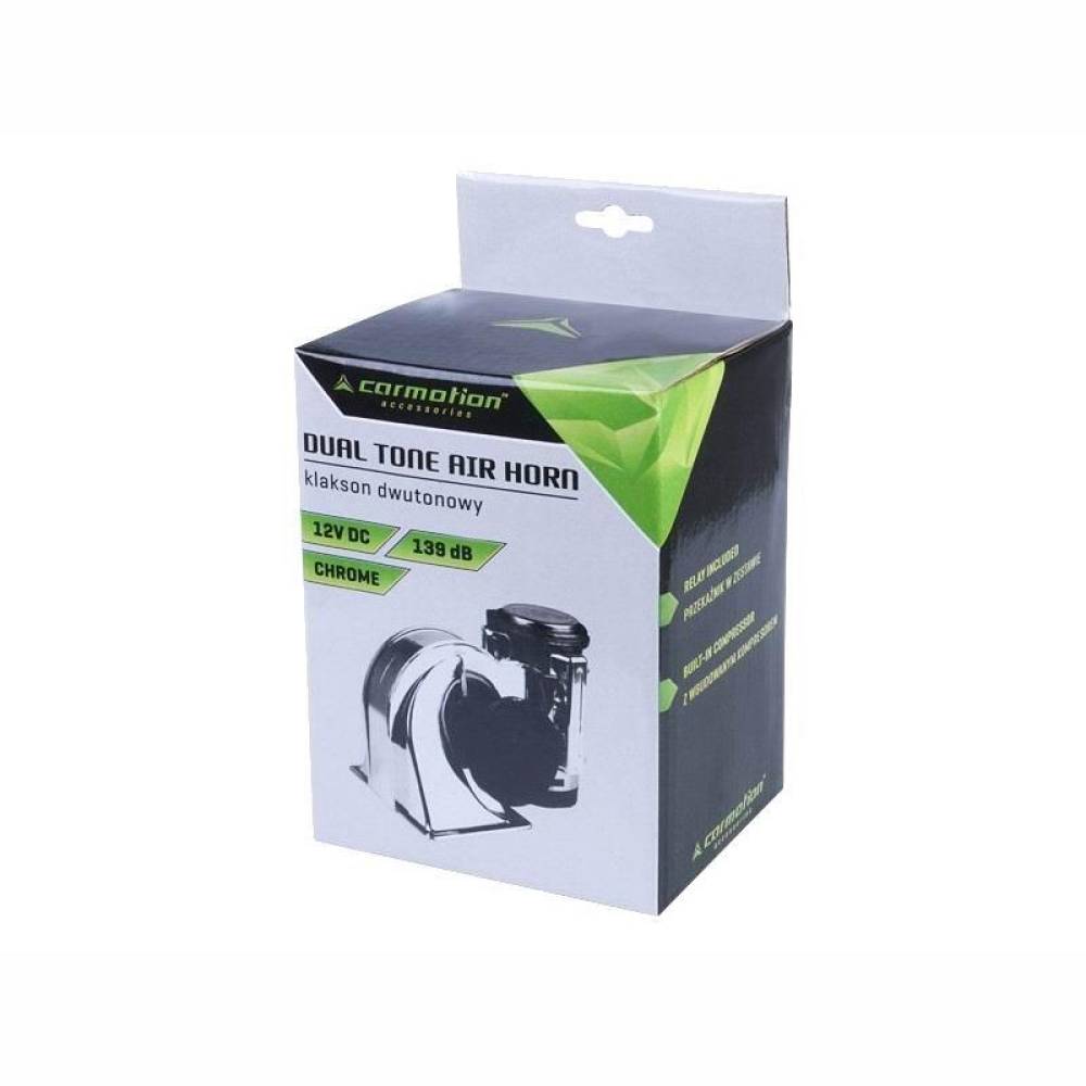 Claxon 12V, tip melc, cu compresor, 139dB, crom, 58138 Carmotion Claxon 12V, tip melc, cu compresor, 139dB, crom, 58138 Carmotion