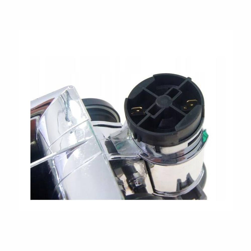 Claxon 12V, tip melc, cu compresor, 139dB, crom, 58138 Carmotion Claxon 12V, tip melc, cu compresor, 139dB, crom, 58138 Carmotion