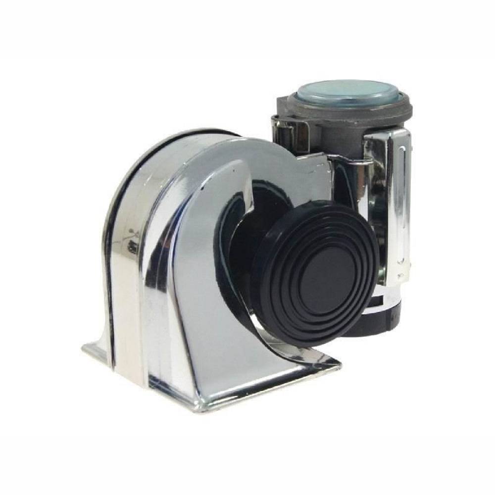 Claxon 12V, tip melc, cu compresor, 139dB, crom, 58138 Carmotion Claxon 12V, tip melc, cu compresor, 139dB, crom, 58138 Carmotion