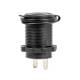 Priza bricheta 12-24V, cu capac, LED albastru, 04220 Amio