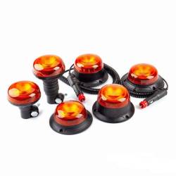 Girofar 12-24V, 15W, h91, 18 LED-uri, prindere cu 1 surub, 02923 Amio