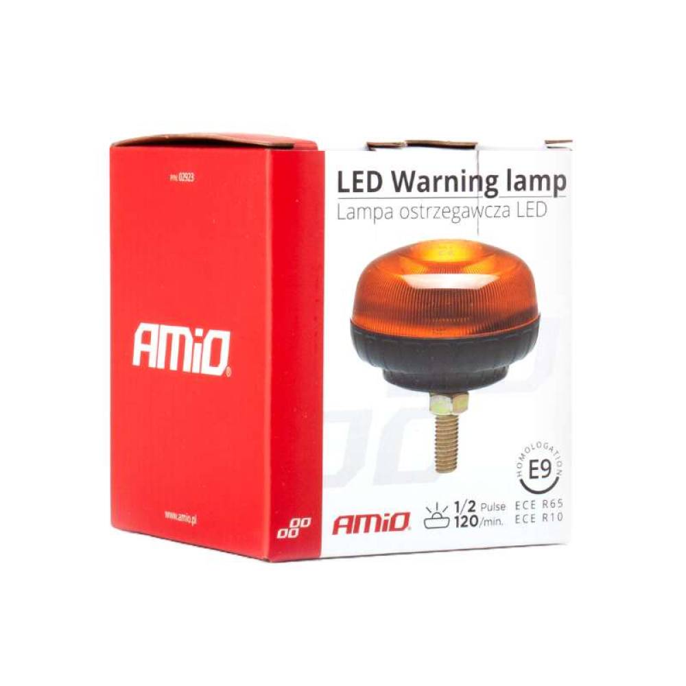 Girofar 12-24V, 15W, h91, 18 LED-uri, prindere cu 1 surub, 02923 Amio Girofar 12-24V, 15W, h91, 18 LED-uri, prindere cu 1 surub, 02923 Amio