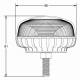 Girofar 12-24V, 15W, h91, 18 LED-uri, prindere cu 1 surub, 02923 Amio Girofar 12-24V, 15W, h91, 18 LED-uri, prindere cu 1 surub, 02923 Amio