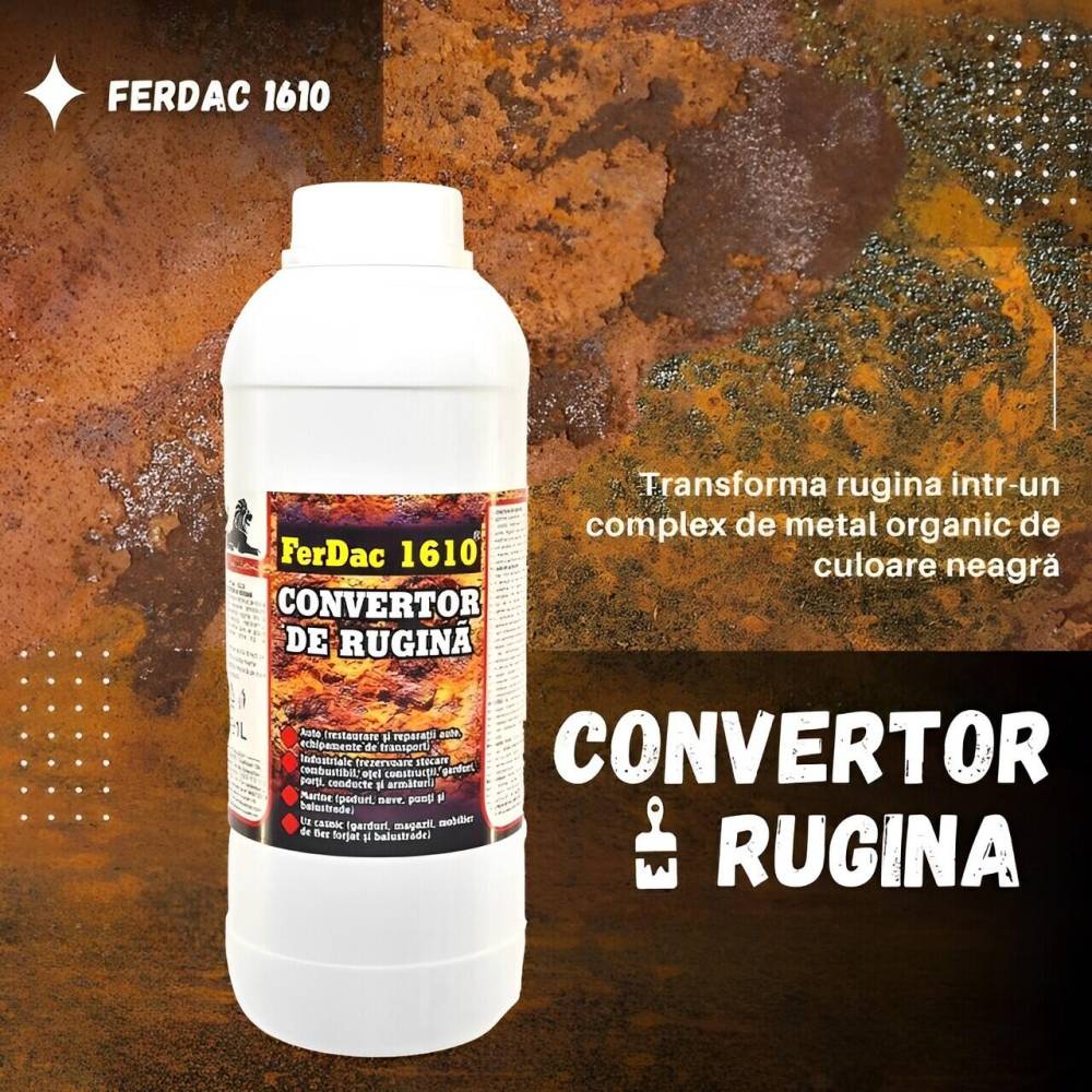 Convertor rugina, agent anticoroziv, 1L, FerDac 1610