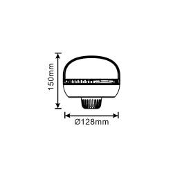 Girofar 12V/24V, h165, 45 LED-uri, 20W, prindere pe tija fixa, Quick Fix, ALR0105 TruckLed