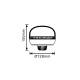 Girofar 12V/24V, h165, 45 LED-uri, 20W, prindere pe tija fixa, Quick Fix, ALR0105 TruckLed