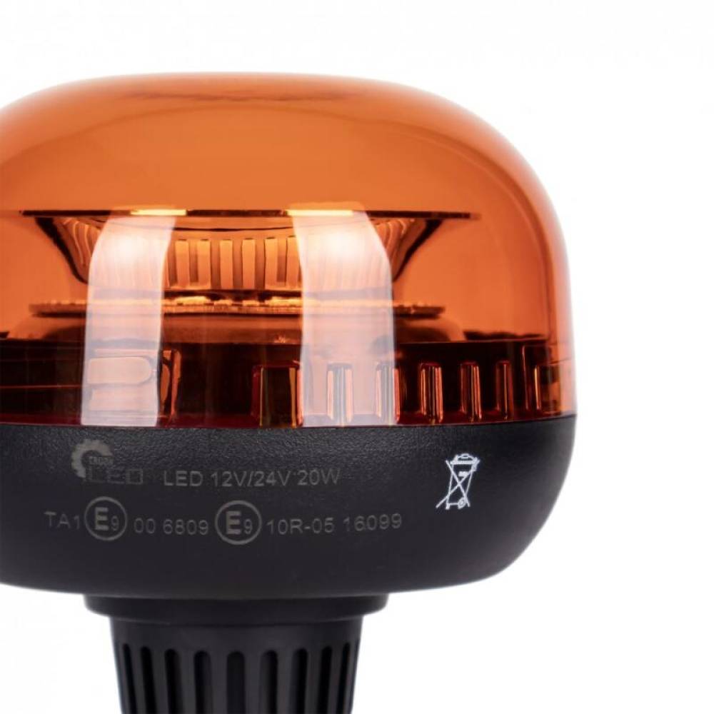 Girofar 12V/24V, h165, 45 LED-uri, 20W, prindere pe tija fixa, Quick Fix, ALR0105 TruckLed