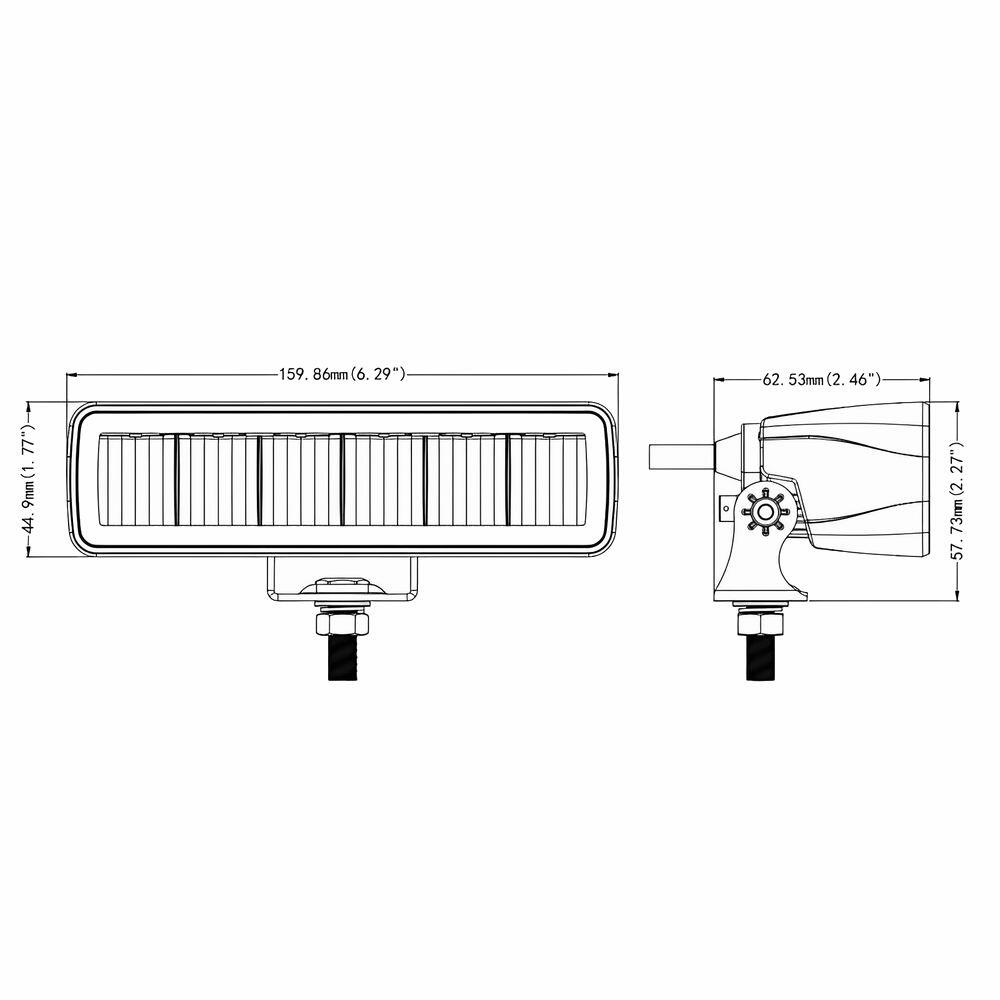 Proiector lucru 160x45, LED, 10-30V, 18W, 1200lm, spot, L0180 TruckLed 
