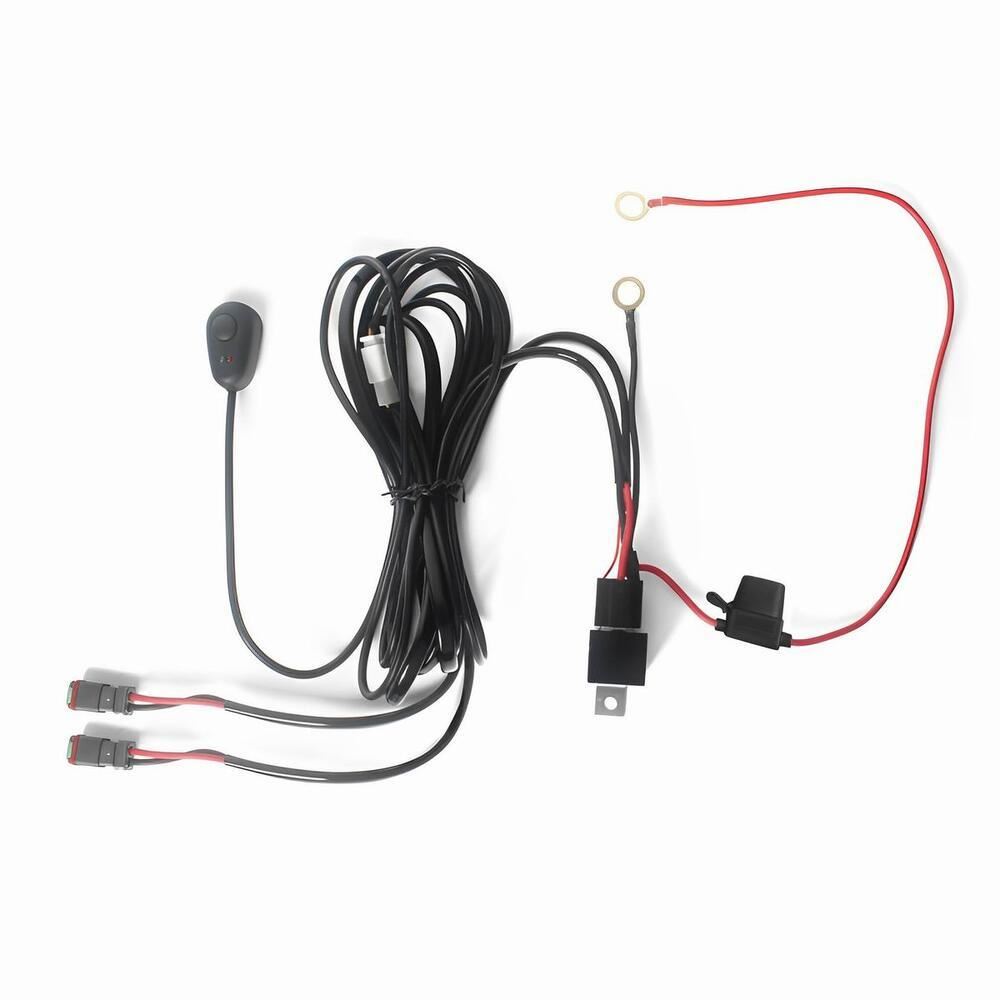 Cablaj electric pentru 2 proiectoare 12V, 40A, 2x2,5m, cu releu, intrerupator si mufe DT, LB0062-2 TruckLed