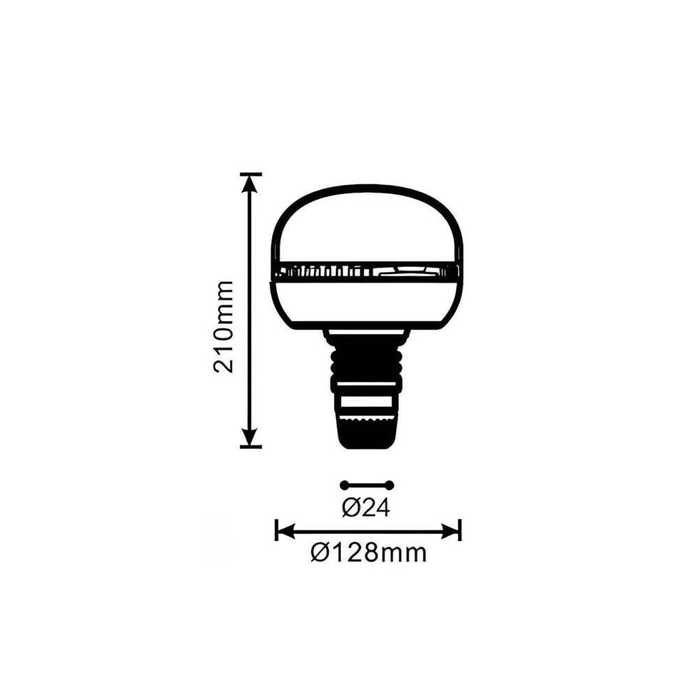 Girofar 12/24V, h210, 45 LED-uri, 20W, prindere pe tija flexibila, ALR0106 TruckLed