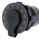 Priza cu 2 USB, 12-24V, LED, 2xUSB QC3.0, cu voltmetru si buton on-off, incastrabila, 63206 Carmotion