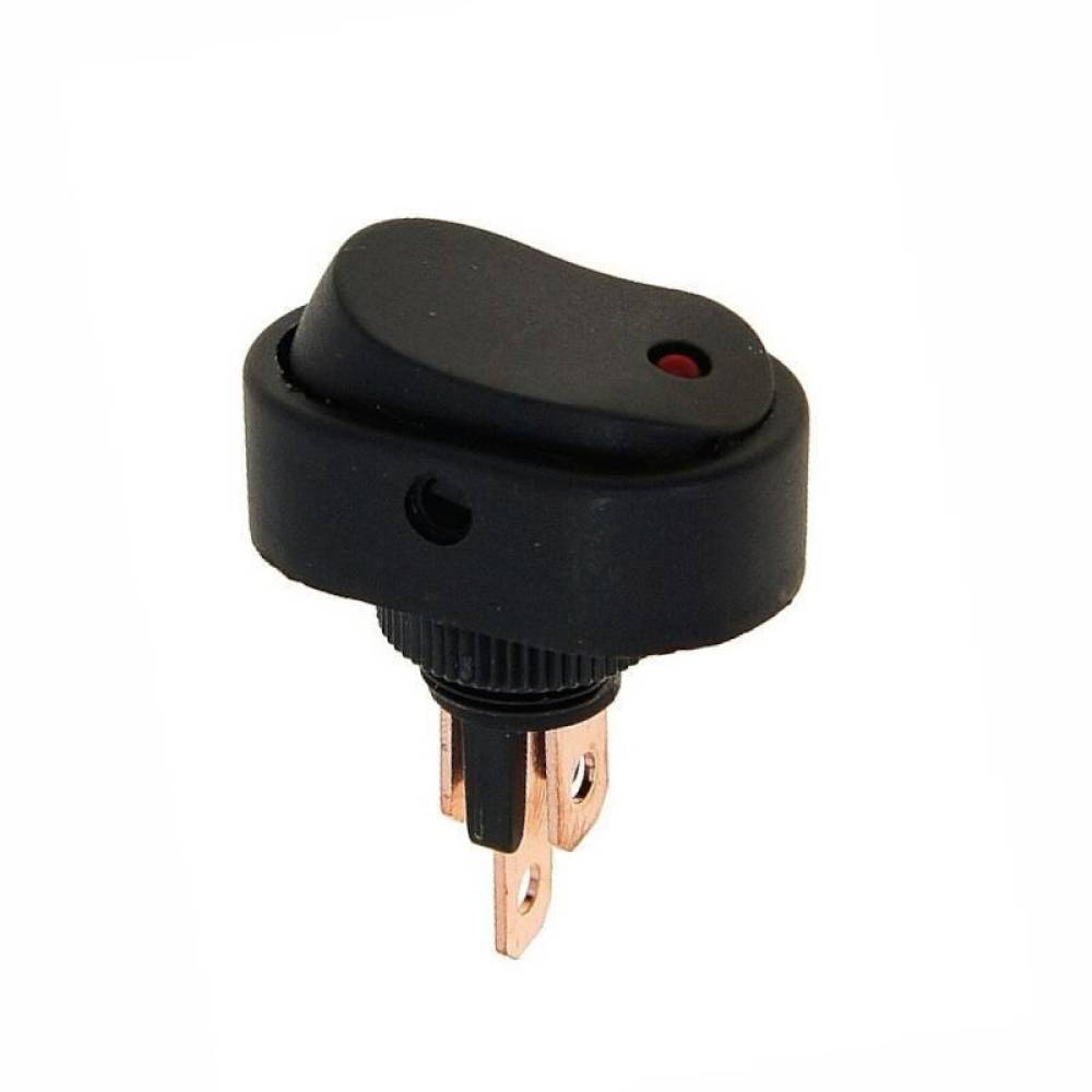 Intrerupator ON/OFF revenire, iluminat LED, rosu, 86109 Carmotion Intrerupator ON/OFF revenire, iluminat LED, rosu, 86109 Carmotion