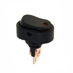 Intrerupator ON/OFF revenire, iluminat LED, rosu, 86109 Carmotion