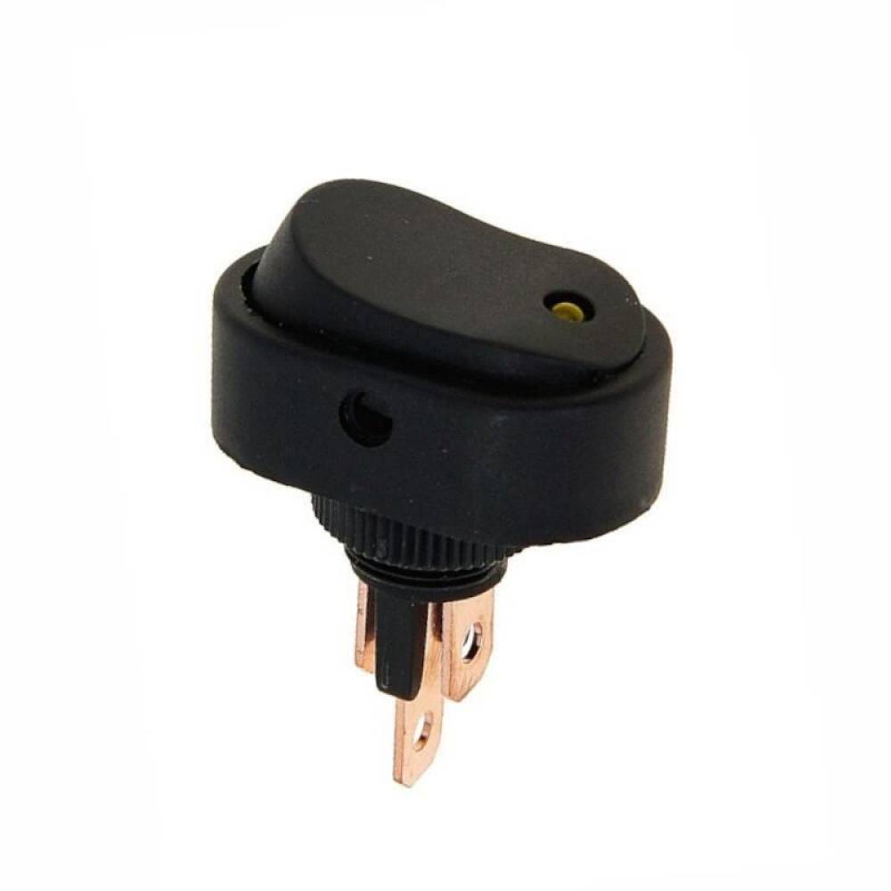 Intrerupator ON/OFF revenire, iluminat LED, galben, 86110 Carmotion