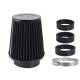 Filtru aer sport, negru-crom, 3 adaptori, h13cm, 86002 Carmotion Filtru aer sport, negru-crom, 3 adaptori, h13cm, 86002 Carmotion