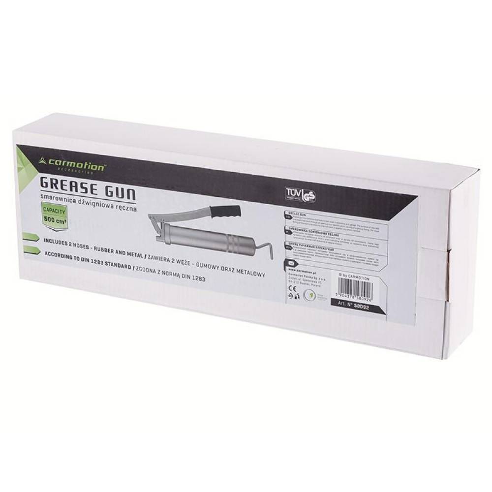 Pompa gresat cu tija, furtun 0.3mm si cap gresor, 58092 Carmotion 