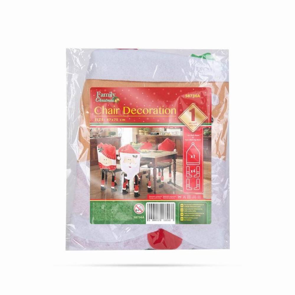 Decoratiuni pentru scaune, Mos Craciun, 58736A Family Christmas Decoratiuni pentru scaune, Mos Craciun, 58736A Family Christmas