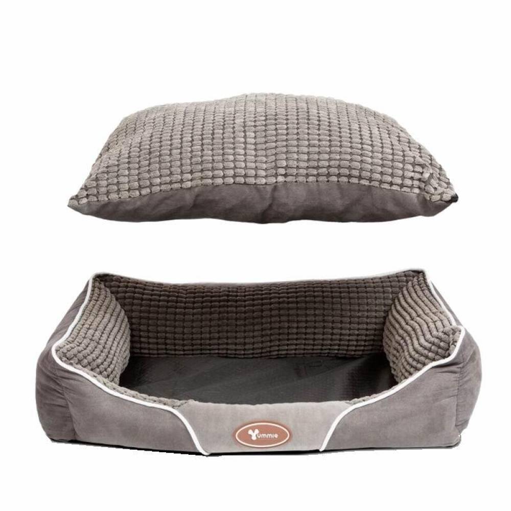 Culcus pentru catei, 60x50cm, gri, 60010GY Yummie 