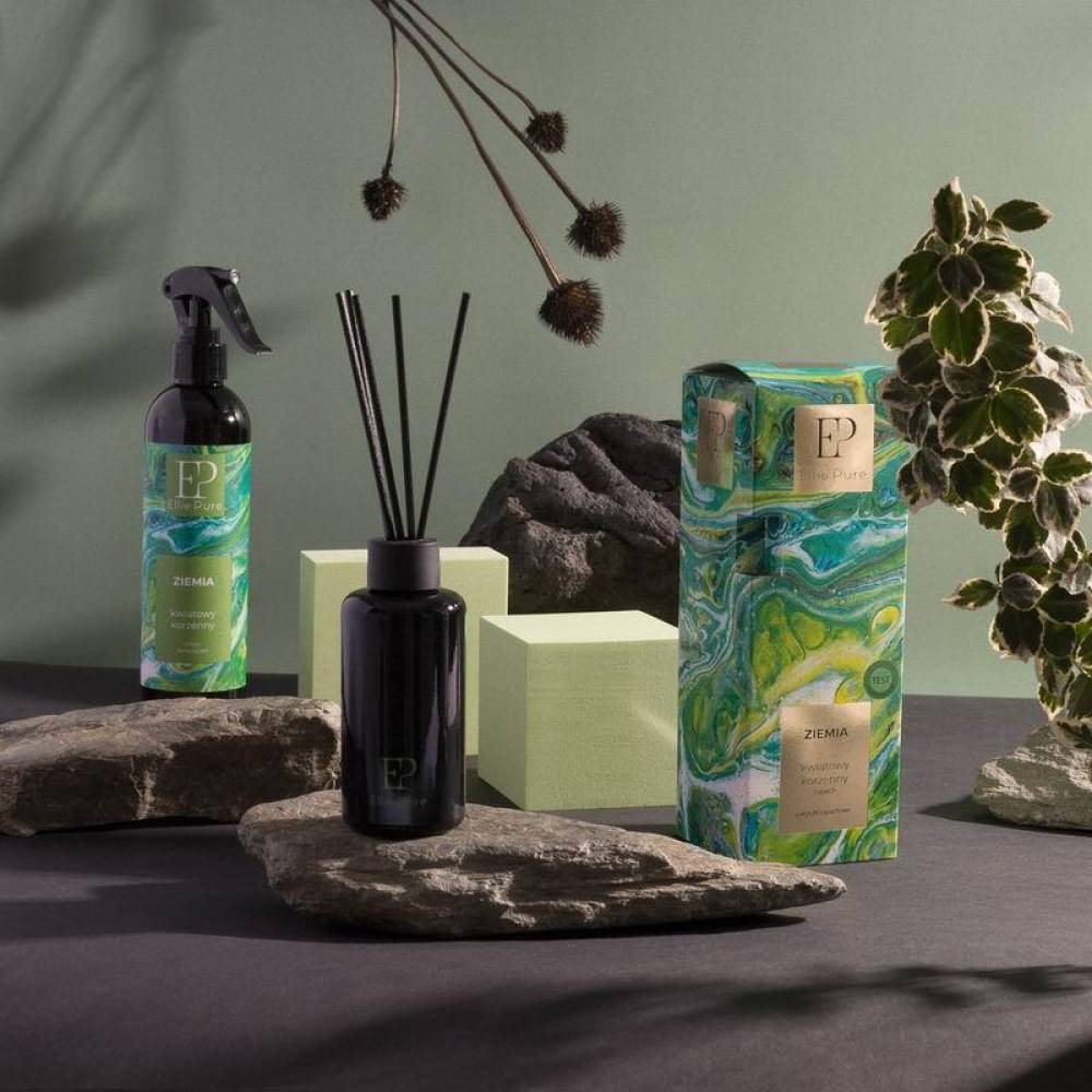 Parfum pentru interior cu pulverizator, 300ml, Ellie Pure 4 Elemente, Pamant DM1009 DrMarcus