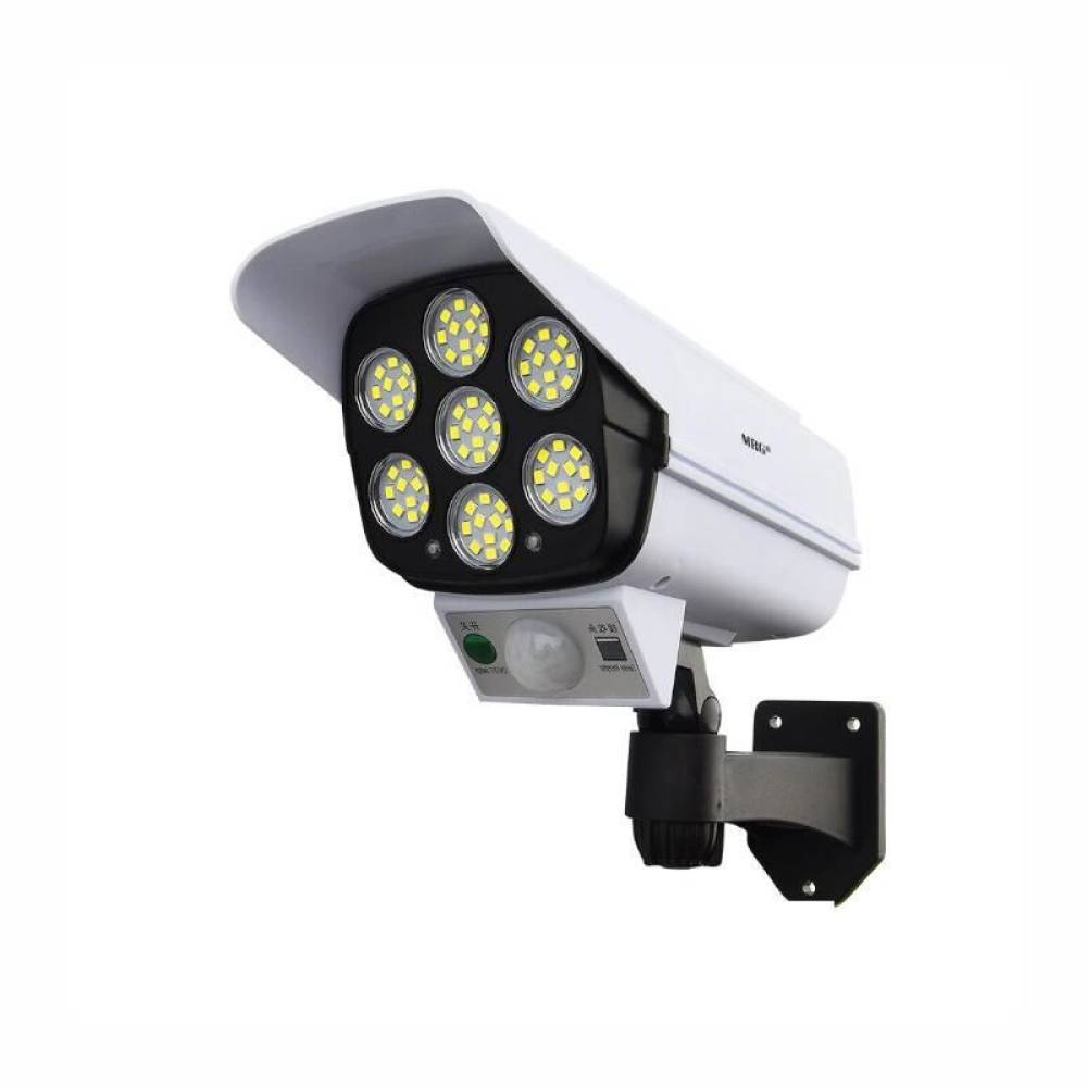 Lampa cu panou solar, 77 LED-uri, camera falsa, senzor de miscare, cu telecomanda, JD-2178T Lampa cu panou solar, 77 LED-uri, camera falsa, senzor de miscare, cu telecomanda, JD-2178T