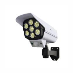 Lampa cu panou solar, 77 LED-uri, camera falsa, senzor de miscare, cu telecomanda, JD-2178T