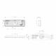 Lampa gabarit 103x36, LED, galbena, cu talpa de cauciuc, LD526 Horpol