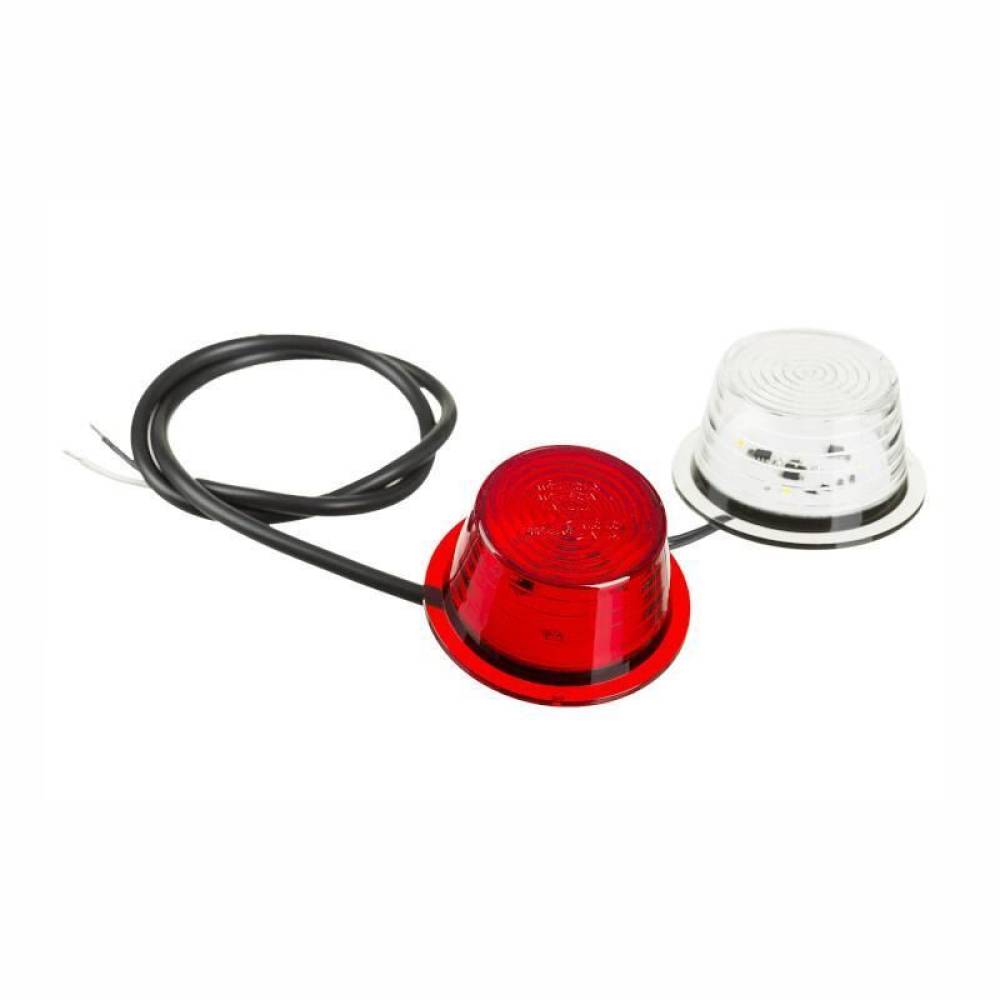 Set 2 bucati modul LED Old School, alb si rosu, pentru lampi gabarit, cablu 700mm, MDBC 2591 Horpol