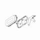 Lampa gabarit 134x53(71), cu suport, 20 LED-uri, galbena, cu semnalizare si proiectare lumina la sol, W240 1597 Was Lampa gabarit 134x53(71), cu suport, 20 LED-uri, galbena, cu semnalizare si proiectare lumina la sol, W240 1597 Was
