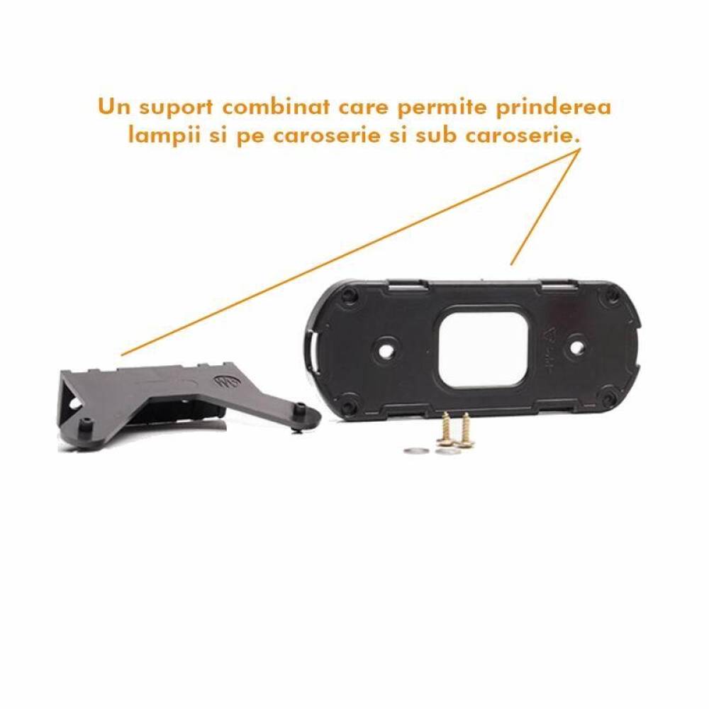 Lampa gabarit 134x53(71), cu suport, 20 LED-uri, galbena, cu semnalizare si proiectare lumina la sol, W240 1597 Was Lampa gabarit 134x53(71), cu suport, 20 LED-uri, galbena, cu semnalizare si proiectare lumina la sol, W240 1597 Was