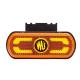 Lampa gabarit 134x53(71), cu suport, 20 LED-uri, galbena, cu semnalizare si proiectare lumina la sol, W240 1597 Was Lampa gabarit 134x53(71), cu suport, 20 LED-uri, galbena, cu semnalizare si proiectare lumina la sol, W240 1597 Was